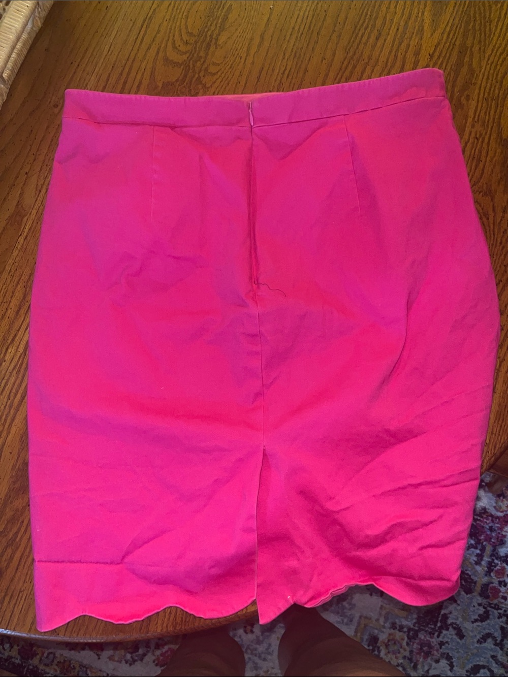 J. Crew Classic Scallop Hem Pink Women's Skirt size 14 - Picture 3 of 4